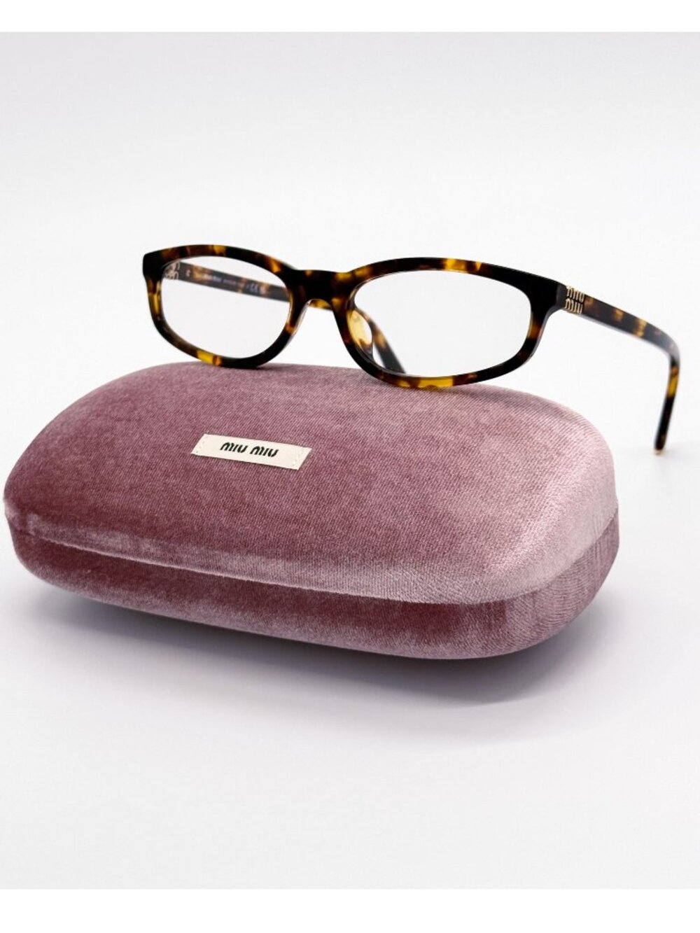 New Miu Miu MUA06S 14L08N Havana Women Eyeglasses SMU A06 Authentic